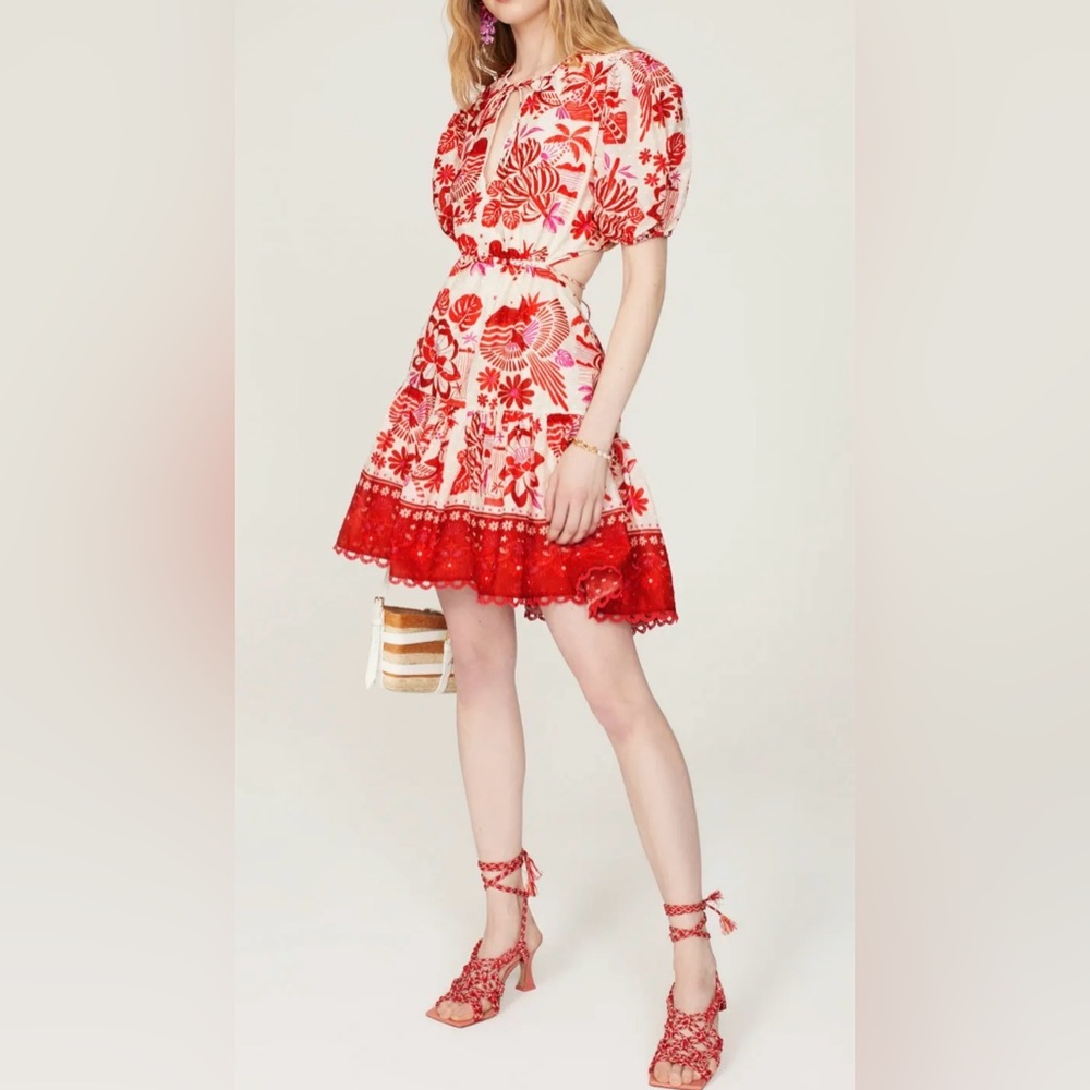 NWT! FARM Rio Rio Tiles Mini Dress - Picture 3 of 8